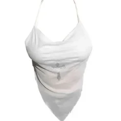 Y2K Tops|Crop Tops*Boogzel Clothing Y2K Rhinestone Cross Scarf Top