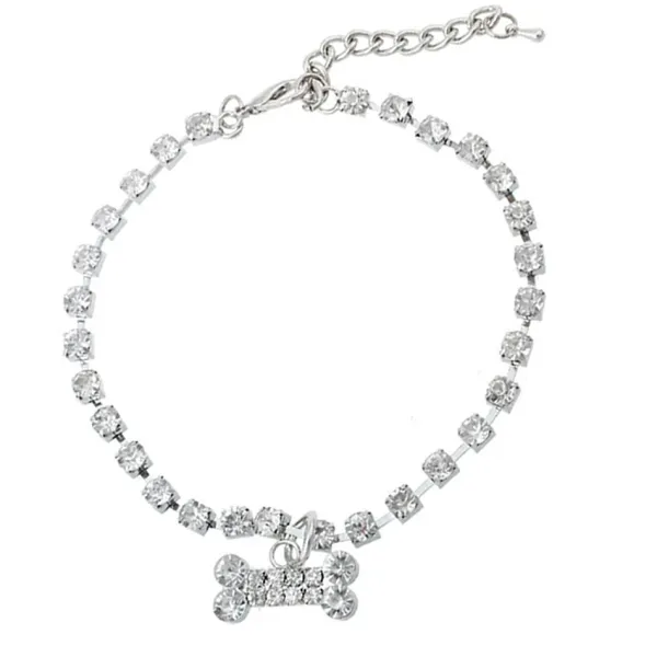 Bracelts*Boogzel Clothing Y2K Rhinestone Dog Bone Bracelet