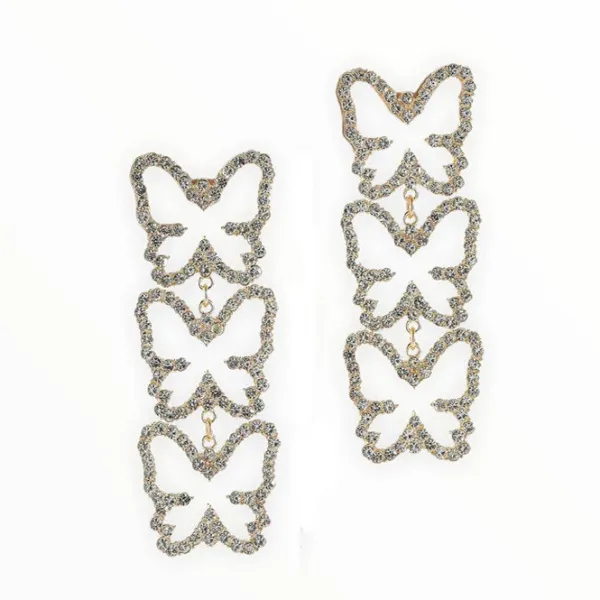 Earrings*Boogzel Clothing Y2K Rhinestone Drop Earrings