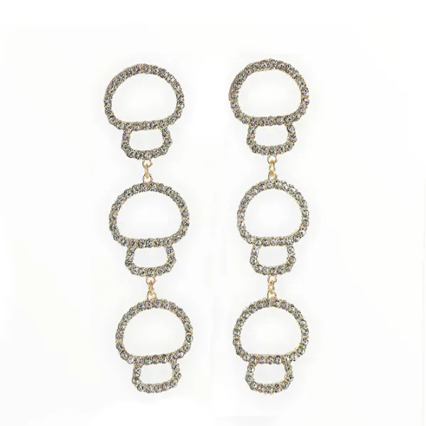 Earrings*Boogzel Clothing Y2K Rhinestone Drop Earrings