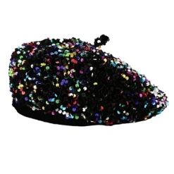 Hats*Boogzel Clothing Y2K Sequin Beret Hat