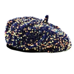 Hats*Boogzel Clothing Y2K Sequin Beret Hat