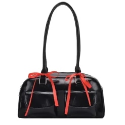 Bags & Purses*Boogzel Clothing Y2K Shoulder Bag With Bows Black
