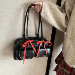 Bags & Purses*Boogzel Clothing Y2K Shoulder Bag With Bows Black