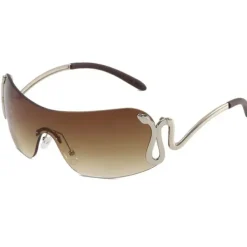 Sunglasses*Boogzel Clothing Y2K Snake Rimless Sunglasses