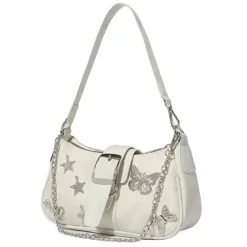 Bags & Purses*Boogzel Clothing Y2K Star Butterfly Handbag White