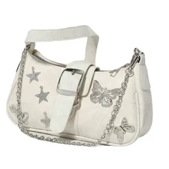 Bags & Purses*Boogzel Clothing Y2K Star Butterfly Handbag White