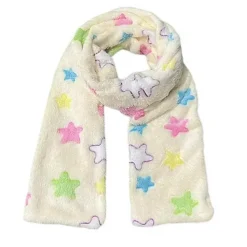 Other*Boogzel Clothing Y2K Star Fluffy Scarf