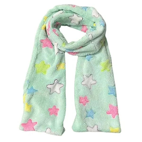 Other*Boogzel Clothing Y2K Star Fluffy Scarf