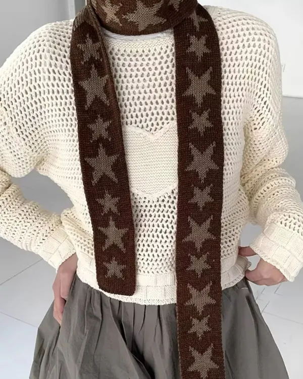 Other*Boogzel Clothing Y2K Star Skinny Scarf