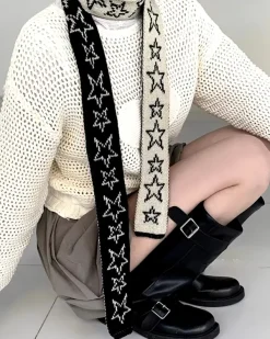 Other*Boogzel Clothing Y2K Star Skinny Scarf