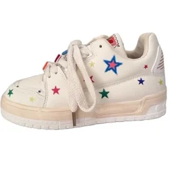 Aesthetic Sneakers*Boogzel Clothing Y2K Star Sneakers White
