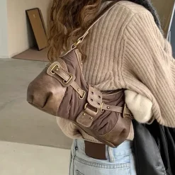 Bags & Purses*Boogzel Clothing Y2K Western Baguette Bag Brown