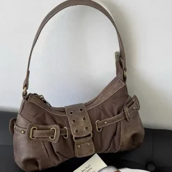 Bags & Purses*Boogzel Clothing Y2K Western Baguette Bag Brown