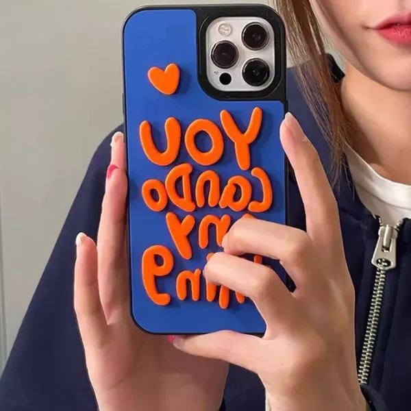 Iphone Cases*Boogzel Clothing You Can Do Anything iPhone Case Blue/orange