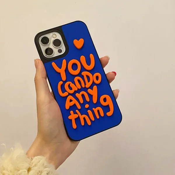 Iphone Cases*Boogzel Clothing You Can Do Anything iPhone Case Blue/orange