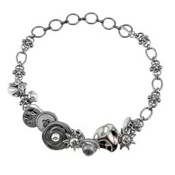 Necklaces & Chokers*Boogzel Clothing Young & Single Charm Necklace Silver