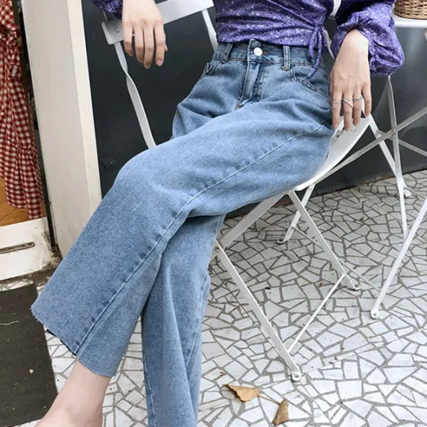 Jeans*Boogzel Clothing Young & Single Crop Jeans Blue