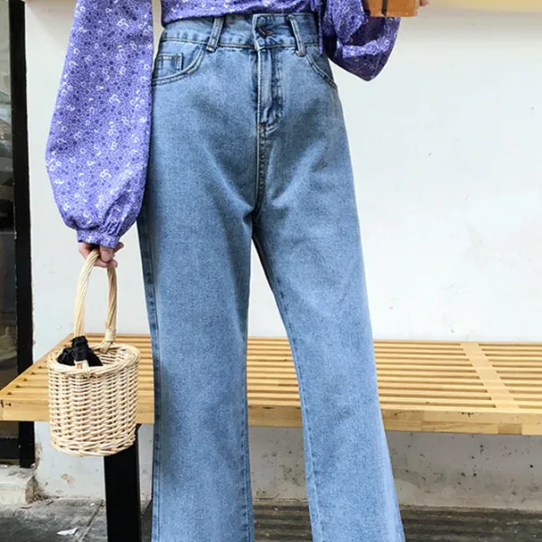 Jeans*Boogzel Clothing Young & Single Crop Jeans Blue
