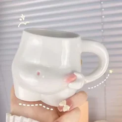 Aesthetic Kitchen|Aesthetic Room Decor*Boogzel Clothing Yummy Tummy Ceramic Mug White