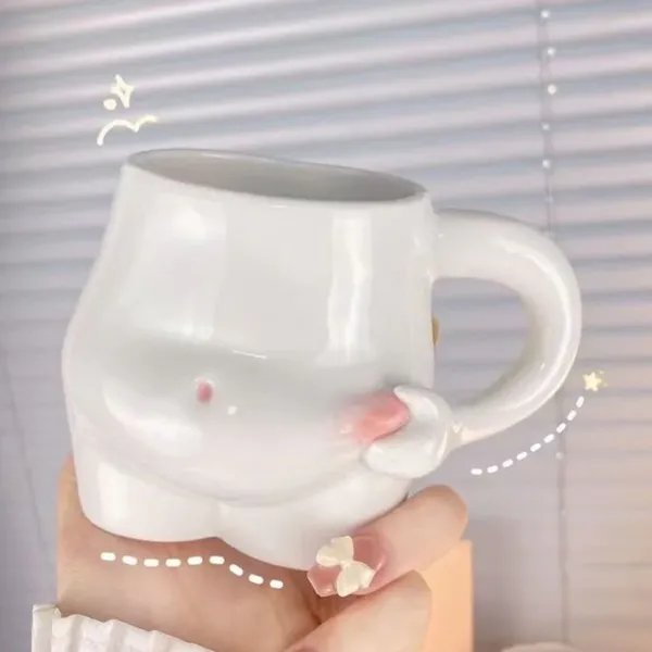 Aesthetic Kitchen|Aesthetic Room Decor*Boogzel Clothing Yummy Tummy Ceramic Mug White