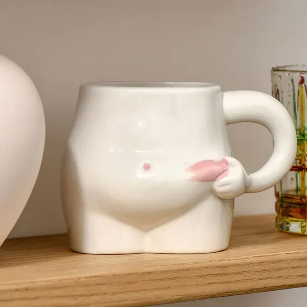 Aesthetic Kitchen|Aesthetic Room Decor*Boogzel Clothing Yummy Tummy Ceramic Mug White