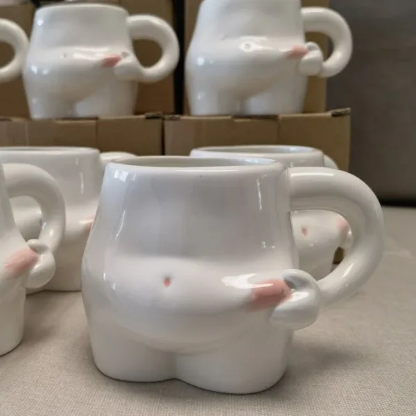 Aesthetic Kitchen|Aesthetic Room Decor*Boogzel Clothing Yummy Tummy Ceramic Mug White