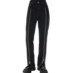 Jeans*Boogzel Clothing Zip Up Leg Grunge Jeans Black