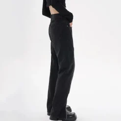 Jeans*Boogzel Clothing Zip Up Leg Grunge Jeans Black